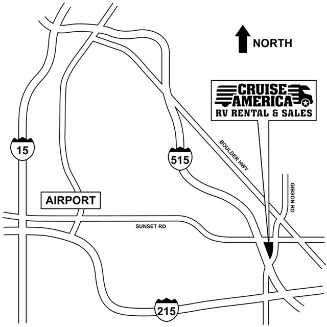 Cruise America platser - Las Vegas
